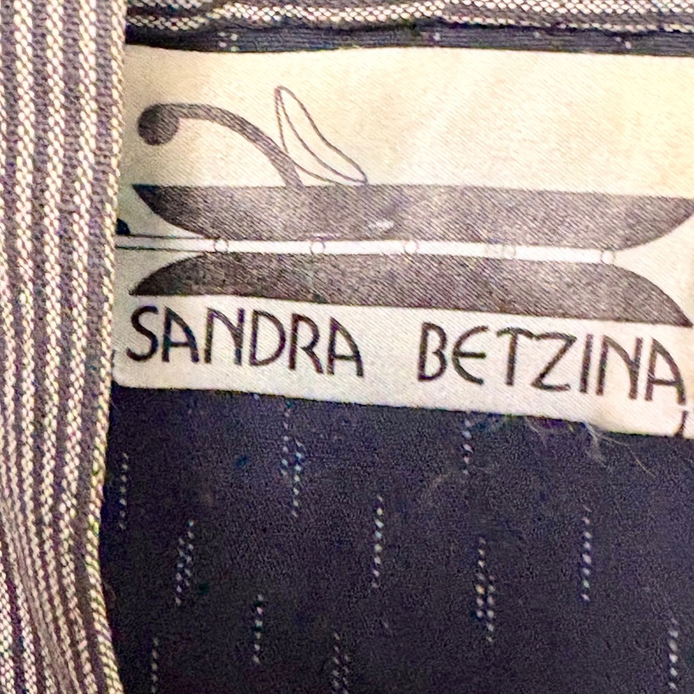 RARE Sandra Betzina Kimono Haori Jacket Black White Artisan Avant-Garde OOAK - Picture 6 of 14